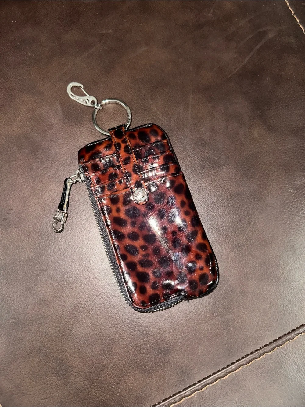 Brighton Twister ID/Key Wallet Tortoises Patent